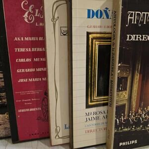 15 Spanish Zarzuela Operas on Vinyl Across 5 Book Sets Classic Spanish Musical